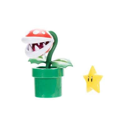 Super Mario 4IN Figures Piranha Plant w/ Star