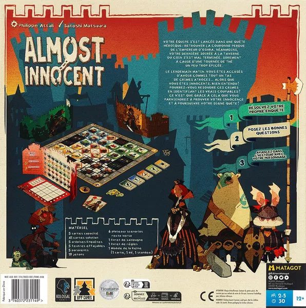 Almost Innocent cooperative deduction board game new 2 to 5 players