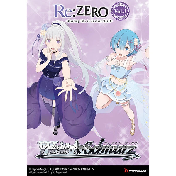 Weiss Schwarz: Re:Zero - Starting Life in Another World vol. 3 Booster Display