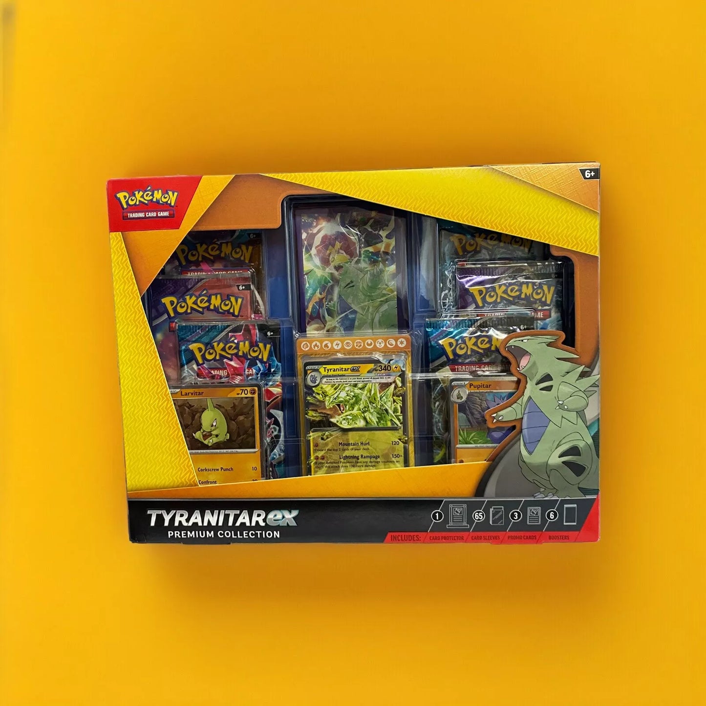 Pokemon TCG Tyranitar EX Premium Collection Promo Collection Box 6 Booster Packs