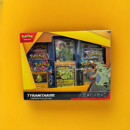 Pokemon TCG Tyranitar EX Premium Collection Promo Collection Box 6 Booster Packs