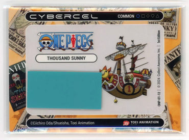 One Piece Series 1- 1st Edition Thousand Sunny - Common Cybercel- Unscanned