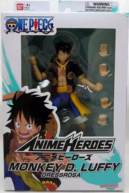 One Piece Anime Heroes Monkey D. Luffy Dressrosa Version Action Figure