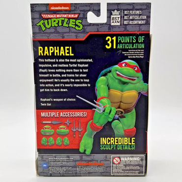 Loyal Subjects BST AXN Teenage Mutant Ninja Turtles Raphael 5" Action Figure