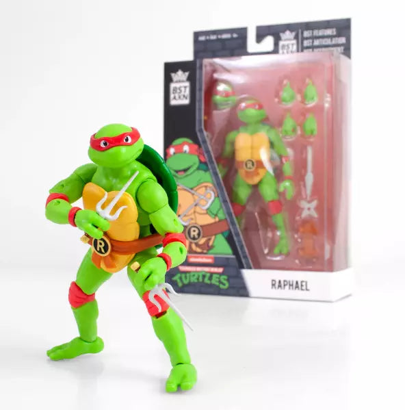 Loyal Subjects BST AXN Teenage Mutant Ninja Turtles Raphael 5" Action Figure