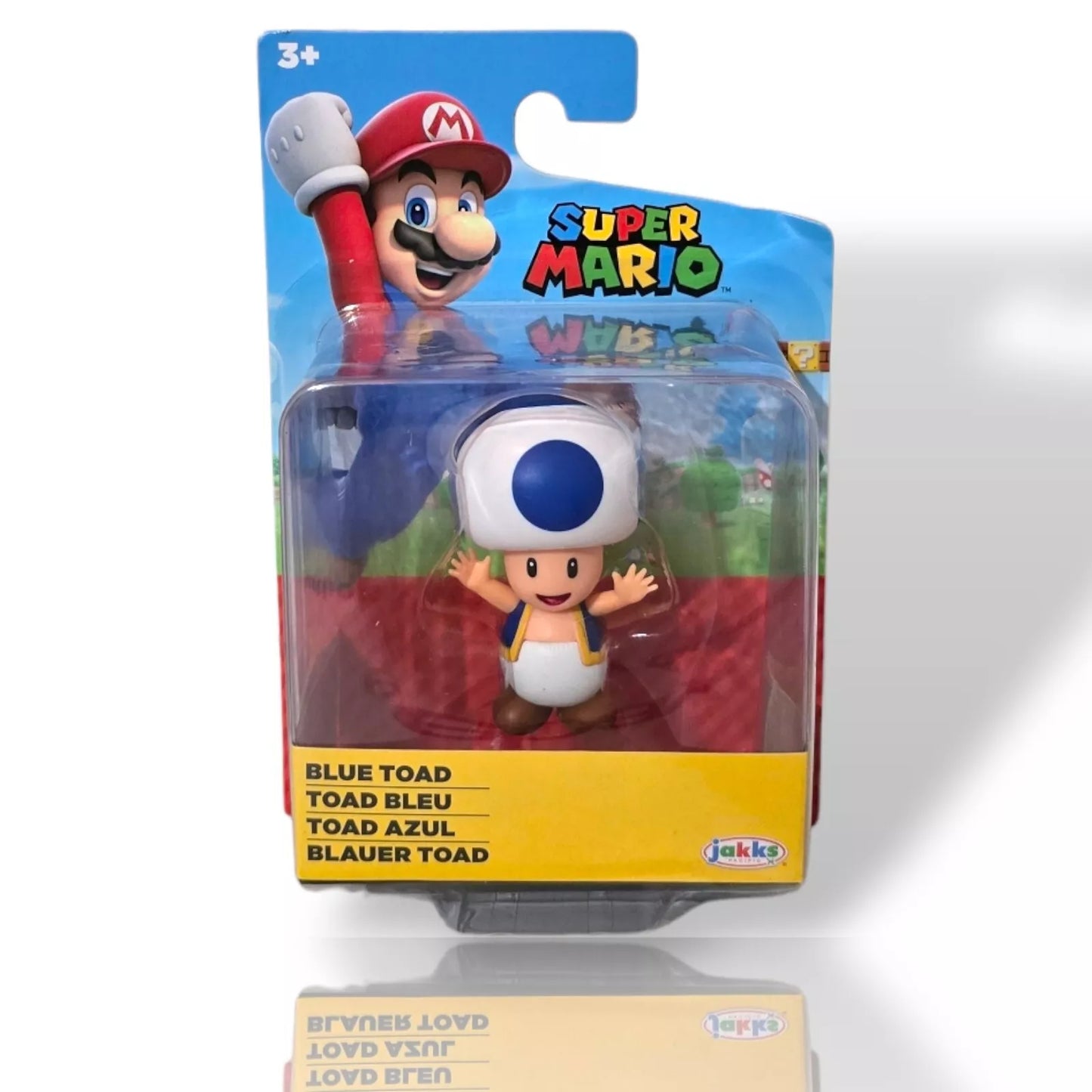 NEW - Blue Toad - World of Nintendo Super Mario 2.5-Inch Mini-Figure Jakks