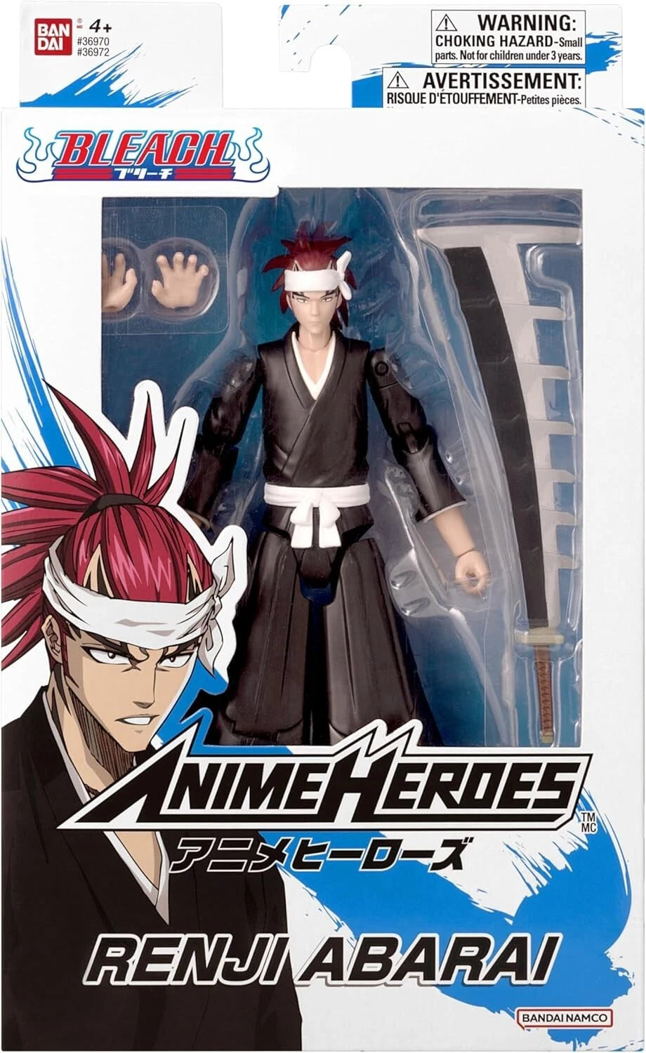 Bandai Bleach Renji Abarai Anime Heroes Action Figure