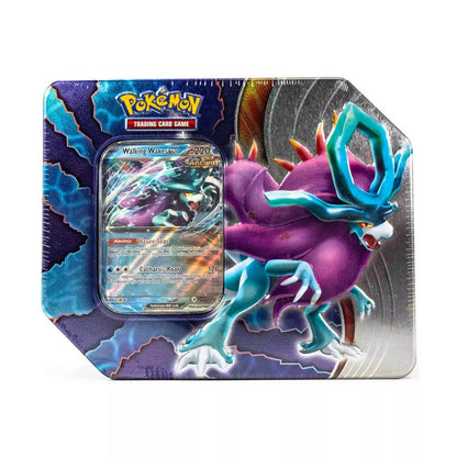 Pokemon Paradox Clash Tin - Walking Wake Ex - Sealed Tin With 5 Booster Packs