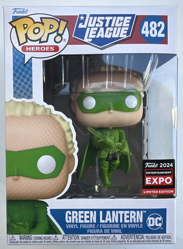 Funko Pop Justice League Green Lantern 482 2024 C2E2 Expo Shared with Protector