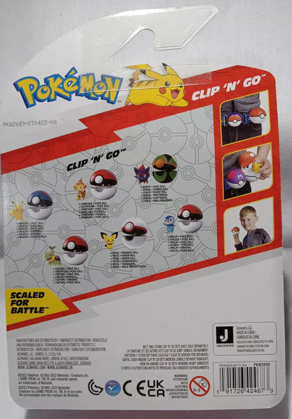 POKEMON Battle Ready Clip "N" Go PICHU Toy Ball Collectible