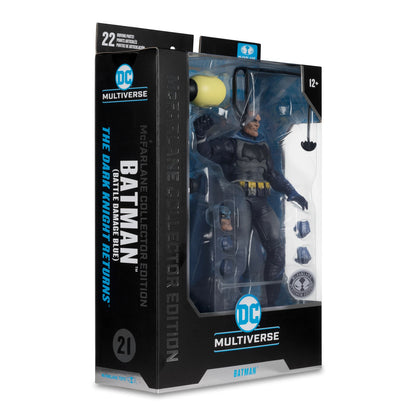 DC Collector Edition 7 Inch Dark Knight Returns Batman Battle Damage Blue Chase