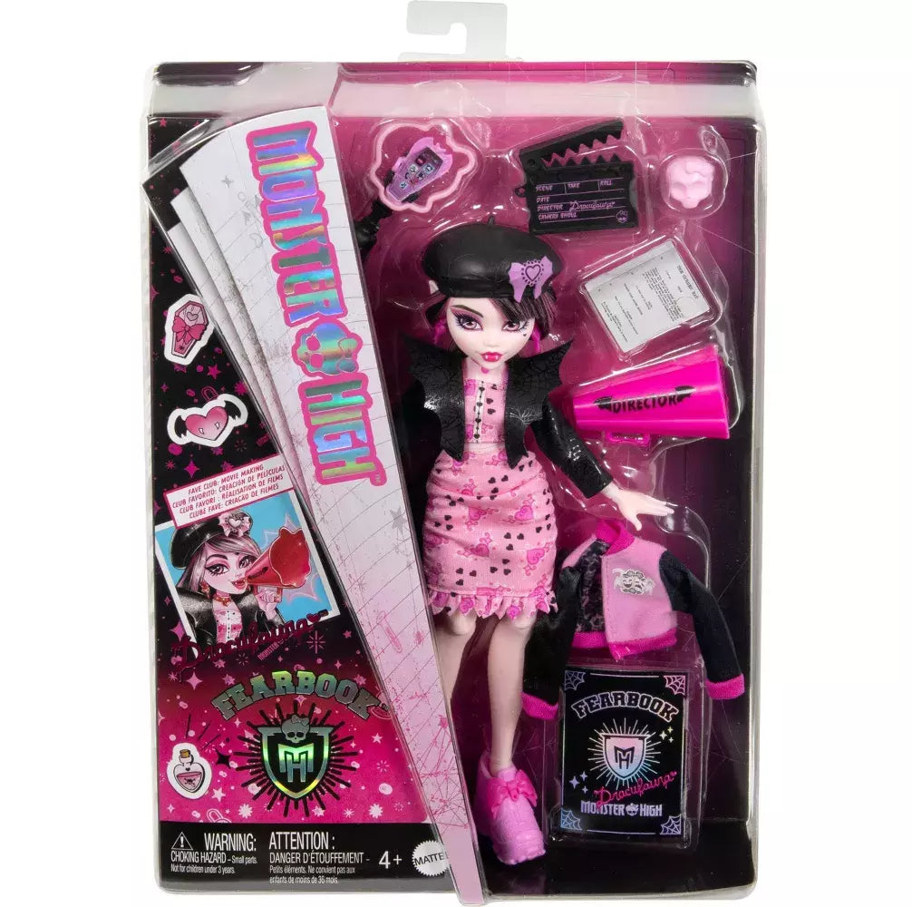 Monster High 12.5" Fearbook Draculaura Fashion Doll Toy New With Box