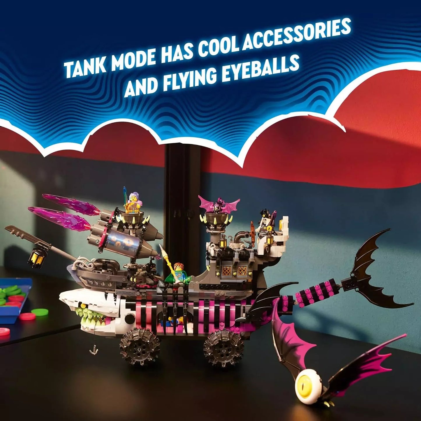 LEGO Dreamzzz: Nightmare Shark Ship (71469) New Sealed 1389 Pcs