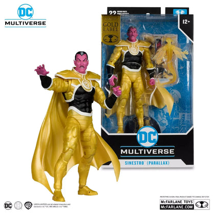DC McFarlane Multiverse SINESTRO (PARALLAX) GOLD LABEL 7" ACTION FIGURE