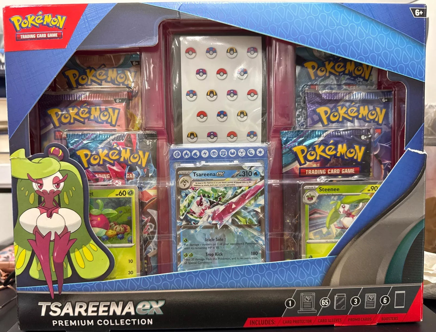 Scarlet & Violet Tsareena ex Premium Collection Box **New Factory Sealed**