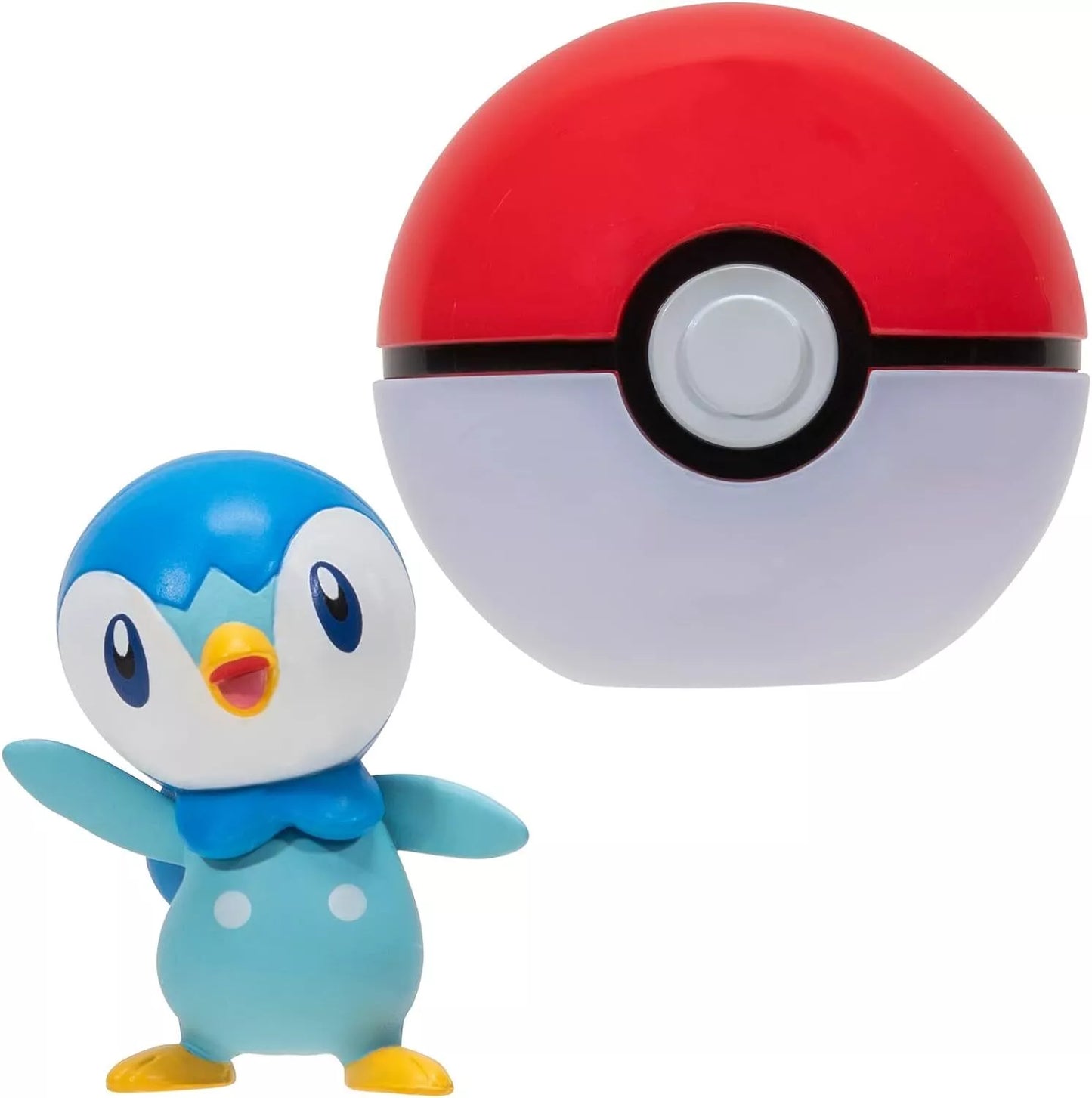 Pokemon Piplup + Poke Ball Clip N Go PokeBall Battle Ready NIB