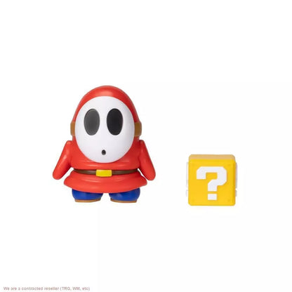 Nintendo Super Mario 4" Shy Guy with Question Block Action Figure NEW