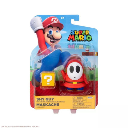 Nintendo Super Mario 4" Shy Guy with Question Block Action Figure NEW