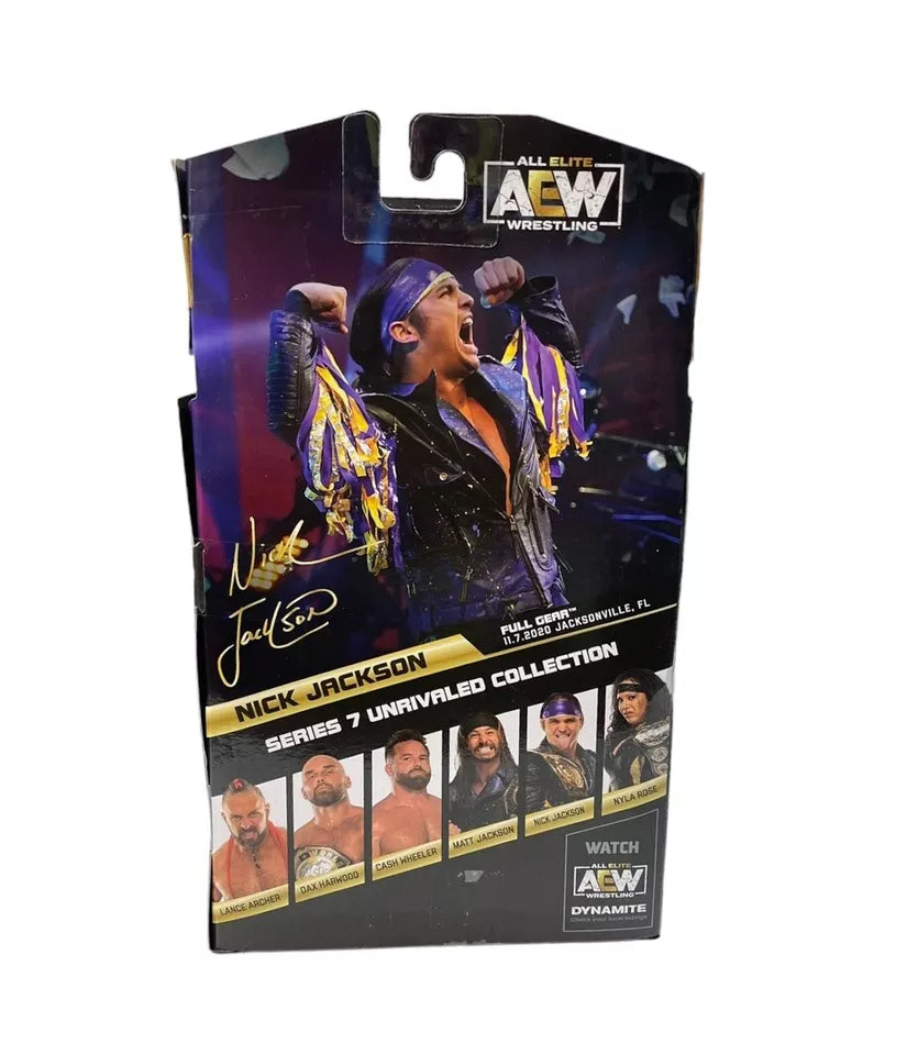 AEW All Elite Wrestling Unrivaled Series 7 Action Figures Nick Jackson