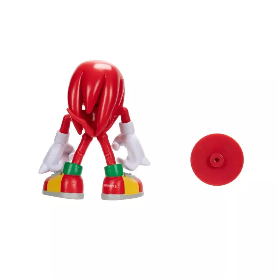 Jakks Pacific Sonic the Hedgehog KNUCKLES w Star Spring 4" Action Figure Toy NEW