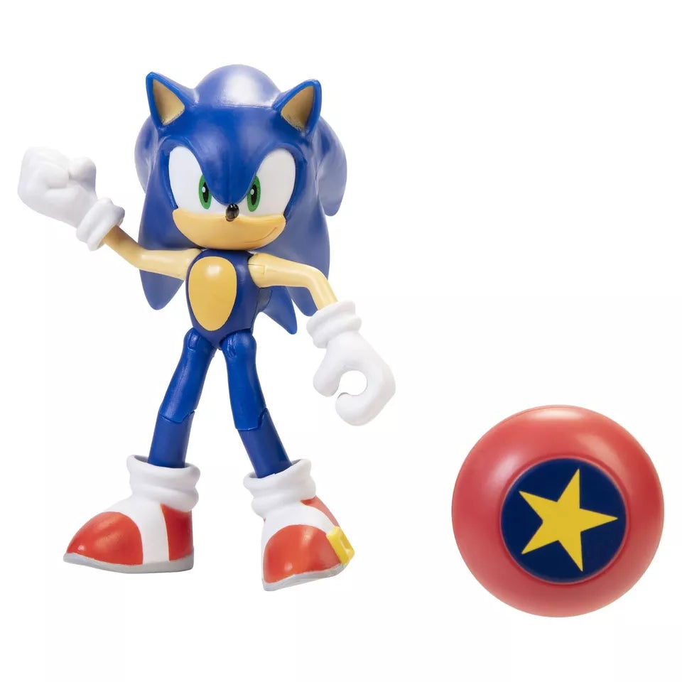 Sonic the Hedgehog 4" Mini Figure Collection w/Star Spring - Jakks Pacific Toys