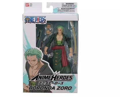 Bandai Anime Heroes One Piece Roronoa Zoro Action Figure - New in Box