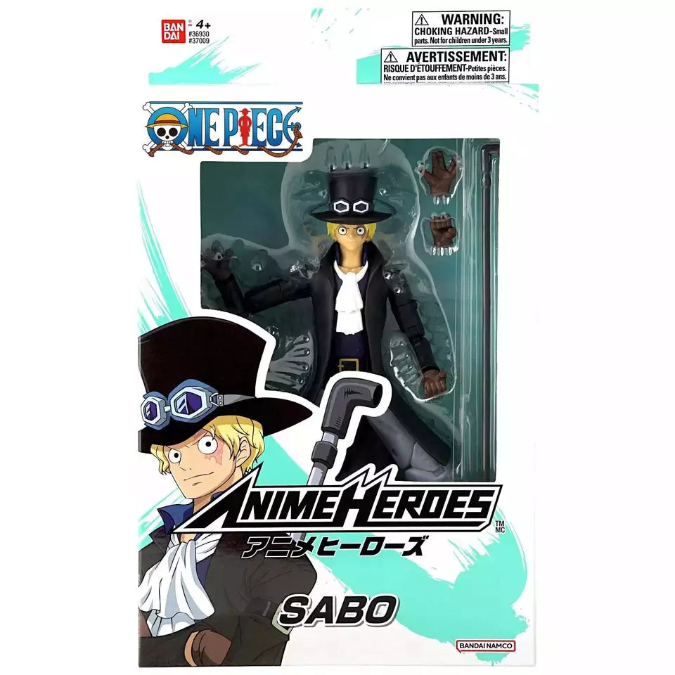 NEW Anime Heroes One Piece Sabo Action Figure Bandai