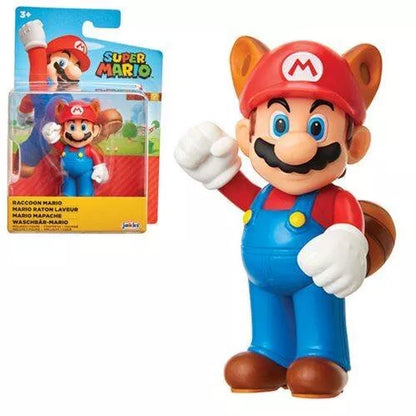 NEW Jakks 40117 World of Nintendo Super Mario 2.5" RACCOON MARIO Mini-Figure